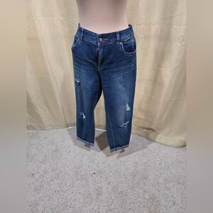 American Rag Women's Blue Distressed Jeans 14W